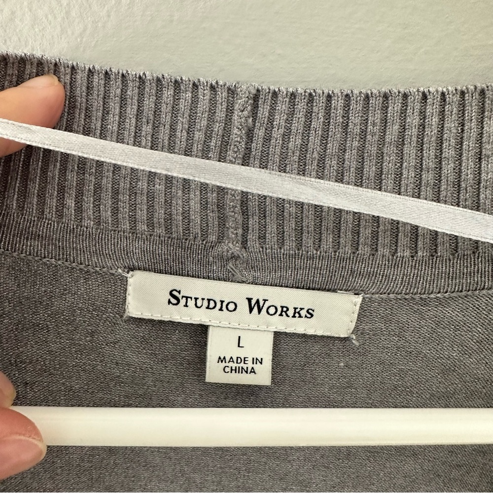 3/4 Sleeve Heavy Knit Cardigan - Picture 6 of 9